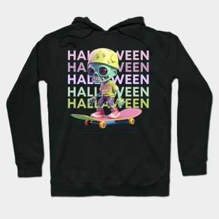 skeleton man skateboarding Hoodie